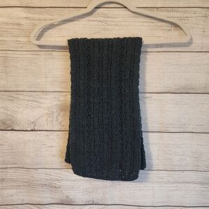 Aran Sweater Market 100% Ireland wool blue green knitted scarf 60x7.5